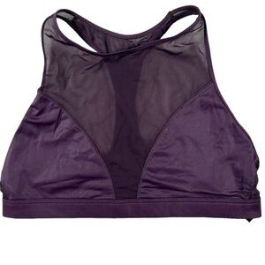 VS SPORT purple racer-back mesh sports bra. Size‎ Small